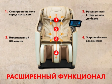 Массажное кресло FUJIMO KENKO Business Edition Шампань